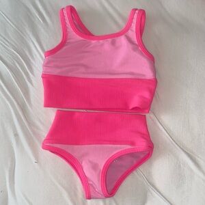 Lainsnow girls 2/3 bikini in barbie shade